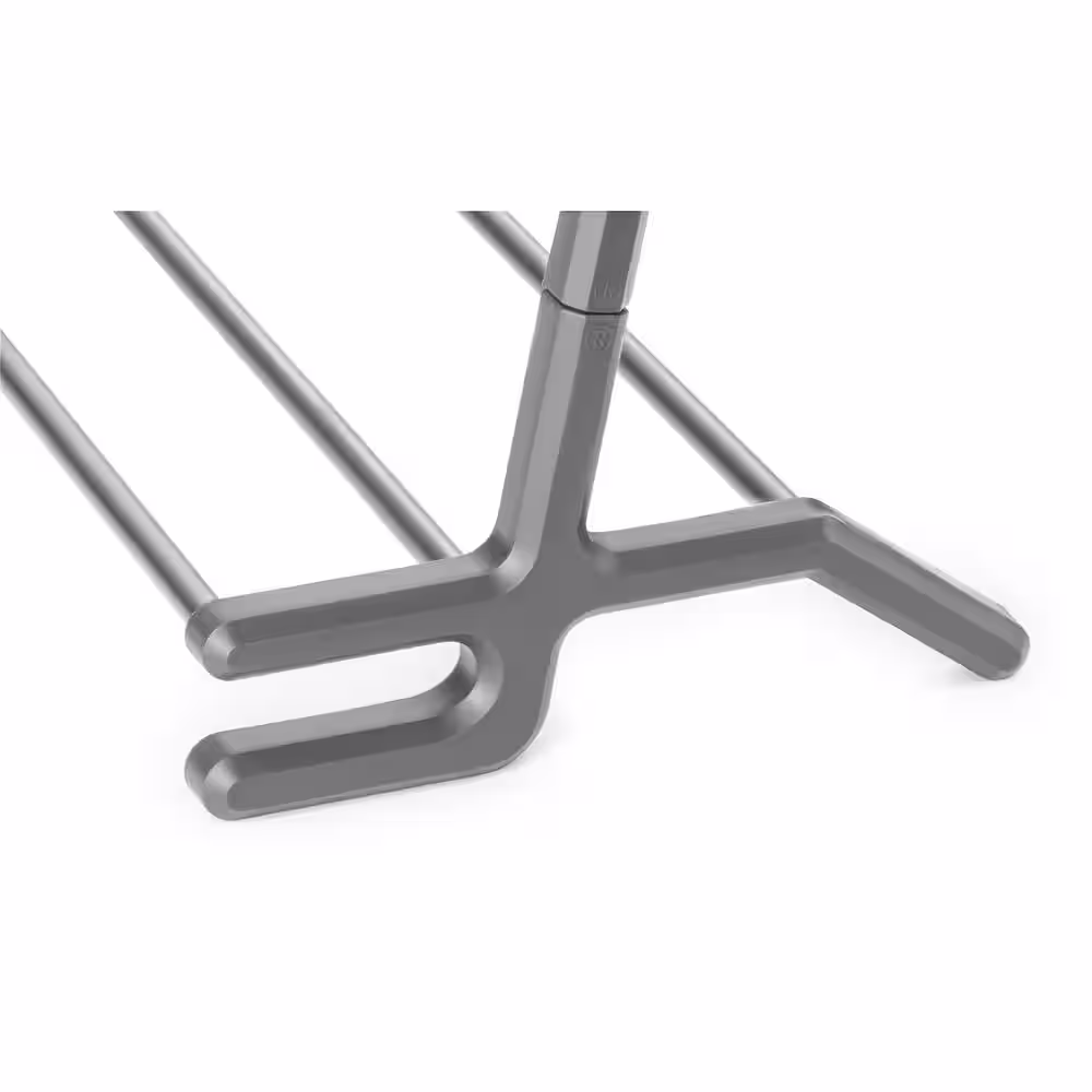 None 31.50 in. H 10-Pair Chrome Leaning Shoe Rack