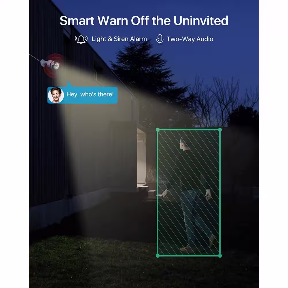 ZOSI 8-Channel 5MP POE 2TB NVR Security Camera System with 4 5MP Wired Outdoor Cameras, Human Detection, 2-Way Audio