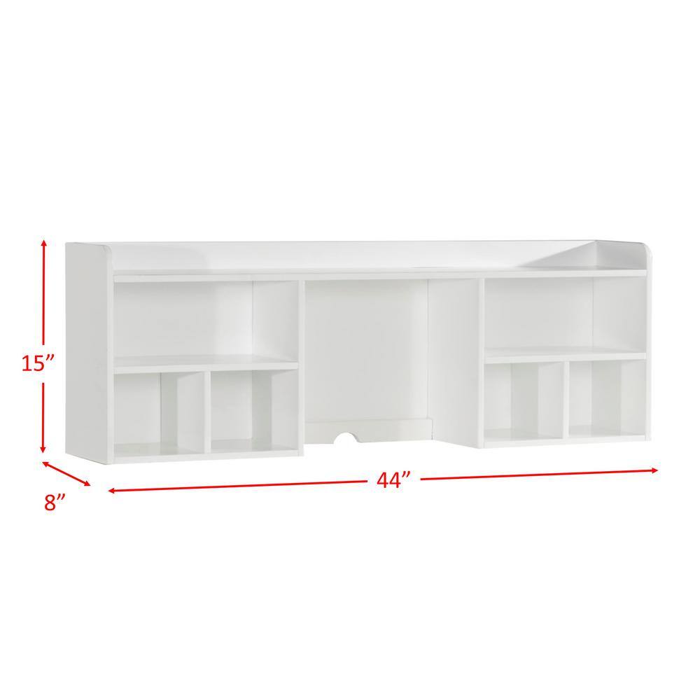 Picket House Furnishings Jenna White Desk with Hutch