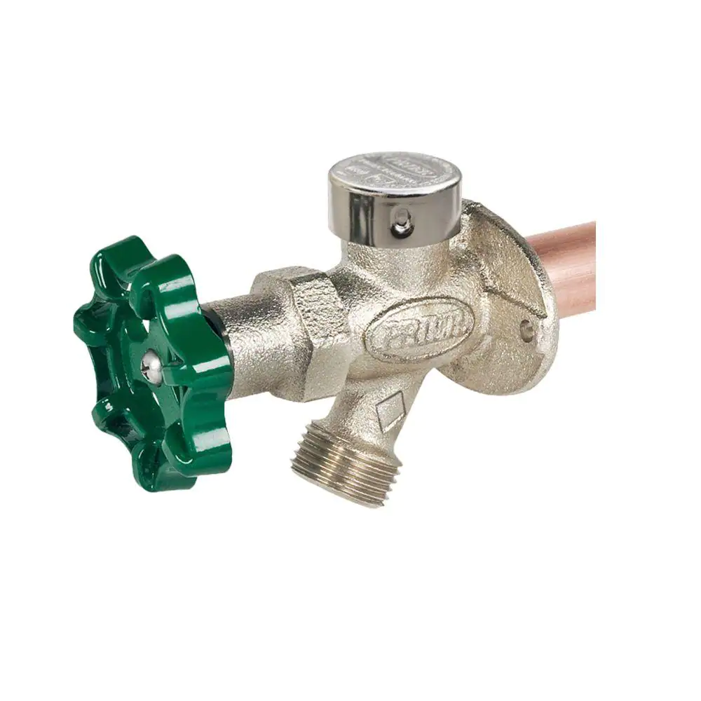 Prier Products 1/2 in. x 8 in. Brass MPT x SWT Heavy Duty Frost Free Anti-Siphon Outdoor Faucet Hydrant