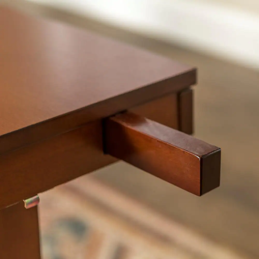 Walker Edison Furniture Company Huntsman Dark Oak Extendable Dining Table