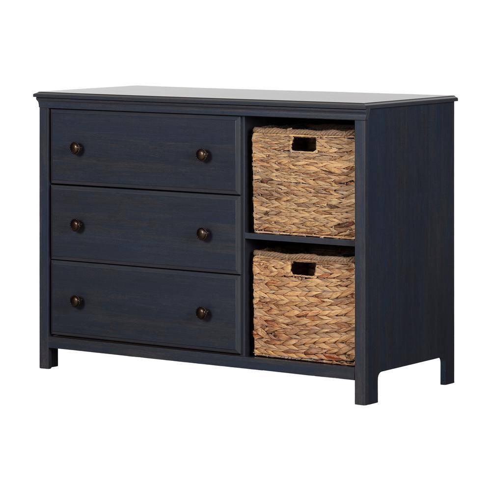 South Shore Cotton Candy 3-Drawer Blueberry Dresser
