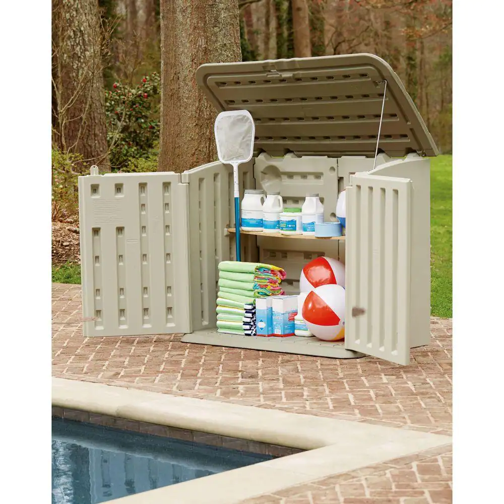 Rubbermaid 2 ft. 7 in. x 5 ft. Horizontal Resin Storage Shed