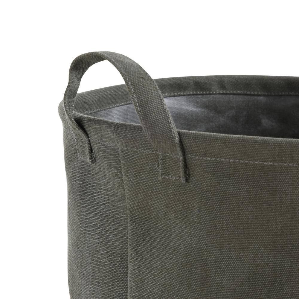 DANYA B Army Canvas Laundry Bucket