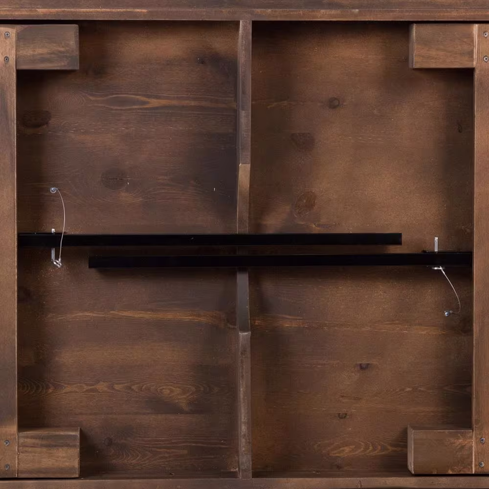 Carnegy Avenue Antique Rustic Wood 4-Leg Dining Table Seats 10