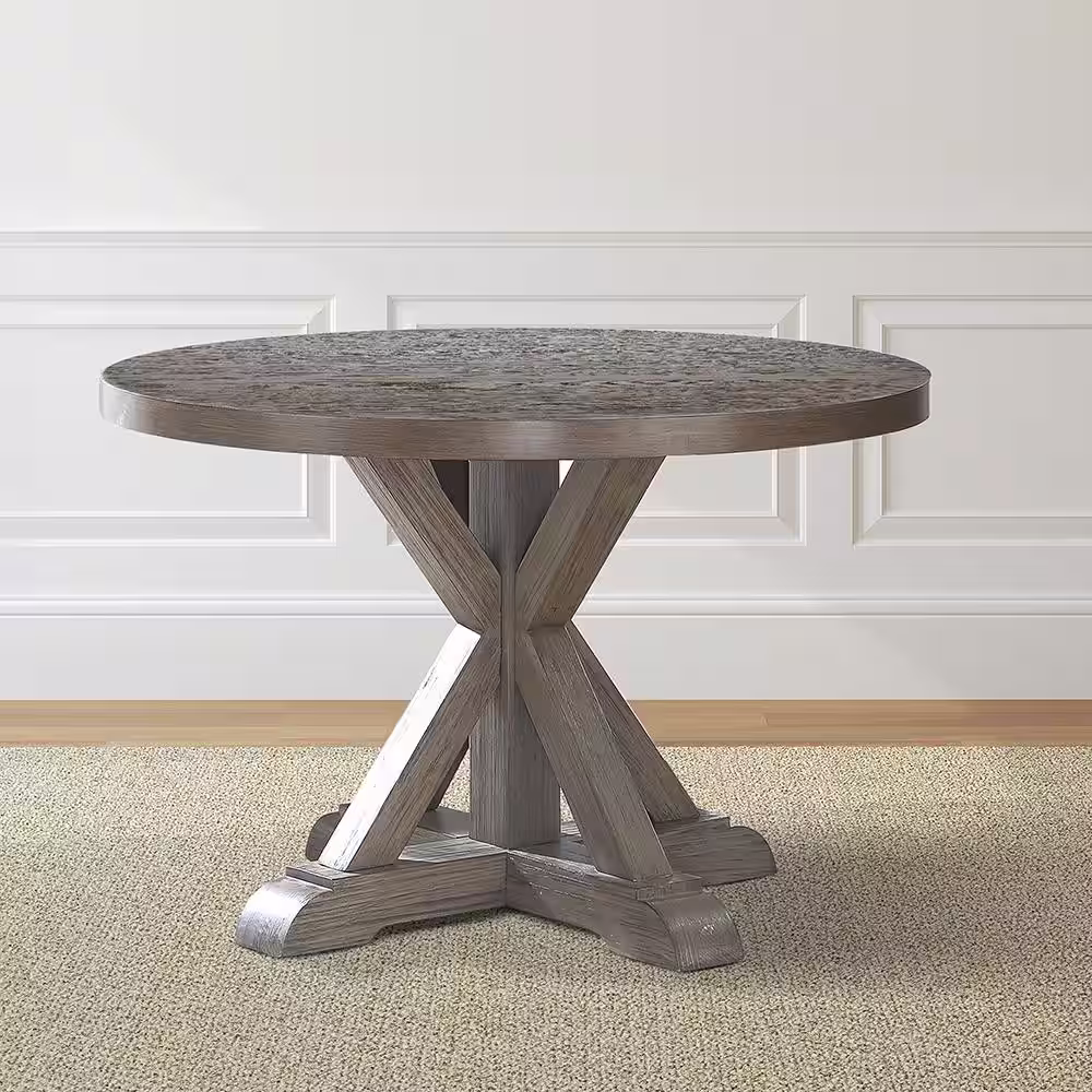 Steve Silver Molly Grey Round Dining Table