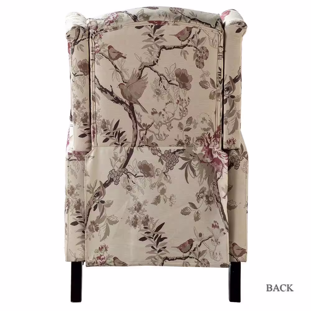 JAYDEN CREATION Celia Bird Wing Back Manual Recliner