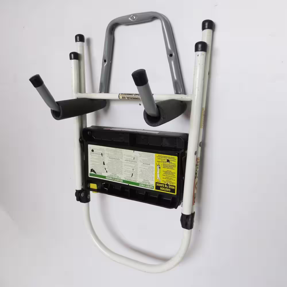 Everbilt Heavy Duty Wall Mounted Steel Double-Arm Padded Hanger in Gray 75 lbs