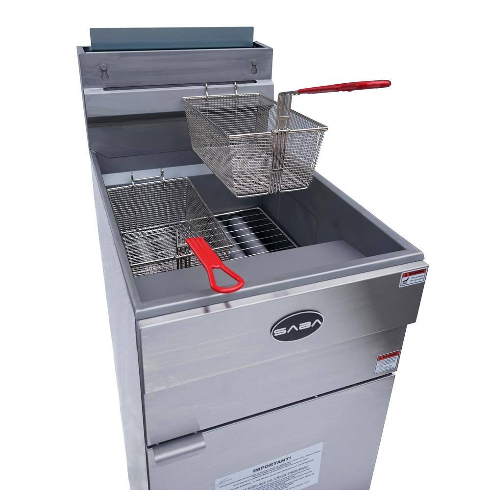 SABA 16 in. 45 lb. Capacity Natural Gas Commercial Fryer
