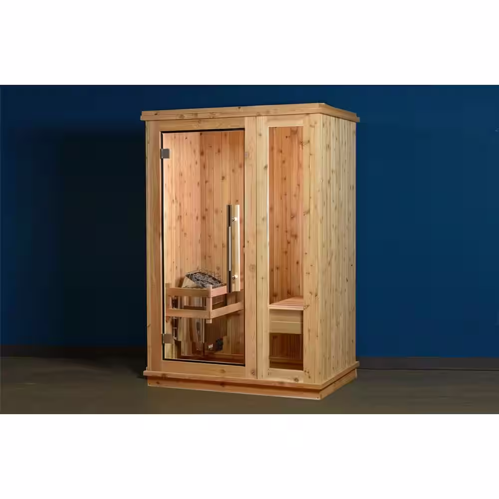 ALMOST HEAVEN SAUNAS Logan Cedar 1-Person Indoor Electric Sauna