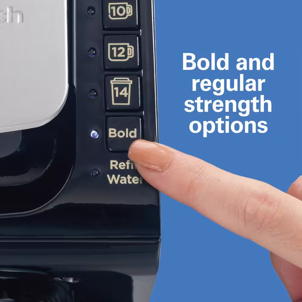 Hamilton Beach FlexBrew 1 Cup Black Drip Coffee Maker with Removable Reservoir