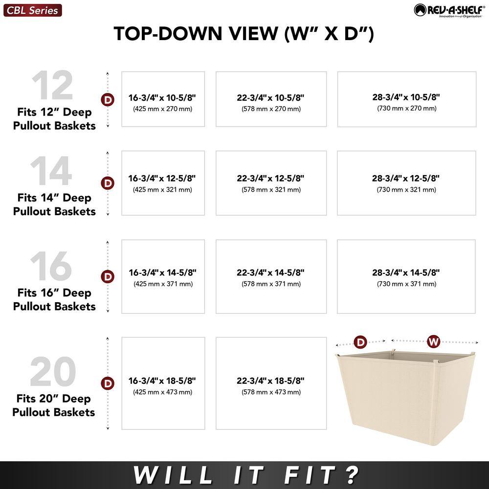 Rev-A-Shelf 7 in. H x 30 in. W Black Steel 1-Drawer Wide Mesh Wire Basket