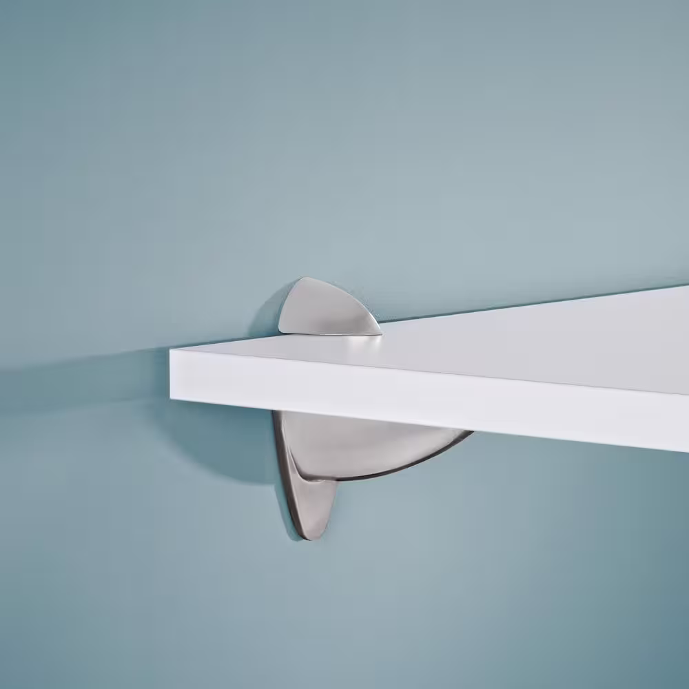 Dolle ARA 0.24 in.-1 in. Stainless Adjustable Shelf Bracket (2-Pack)