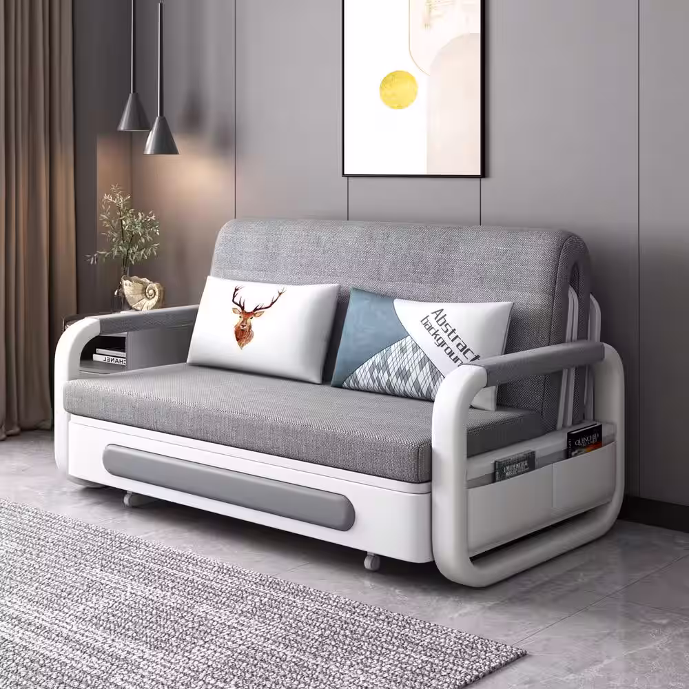 THE RIGHT PATH 62.2 in Rolled Arm Sofa Bed