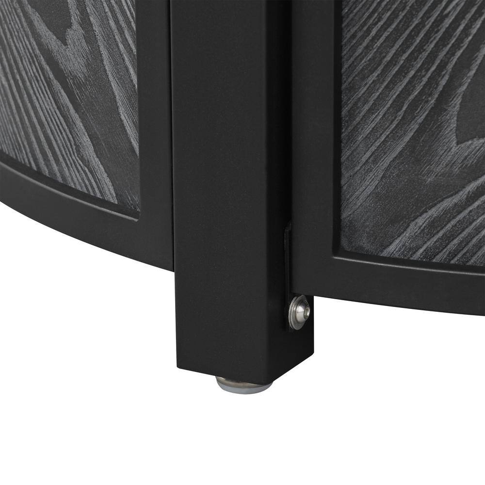 Hampton Bay 36 in. W x 25.2 in. H Round Fire Table with Steel Frame