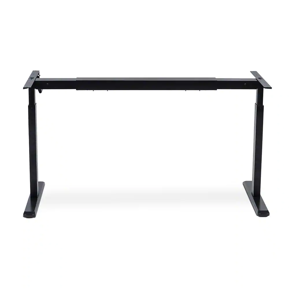 MOUNT-IT! Black Hand Crank Sit-Stand Desk Frame 62.9 in. W Hand Crank Only