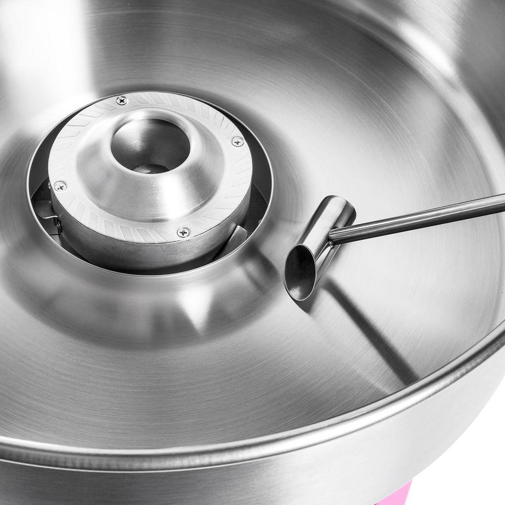 Olde Midway 1000 W Pink Tabletop Cotton Candy Machine