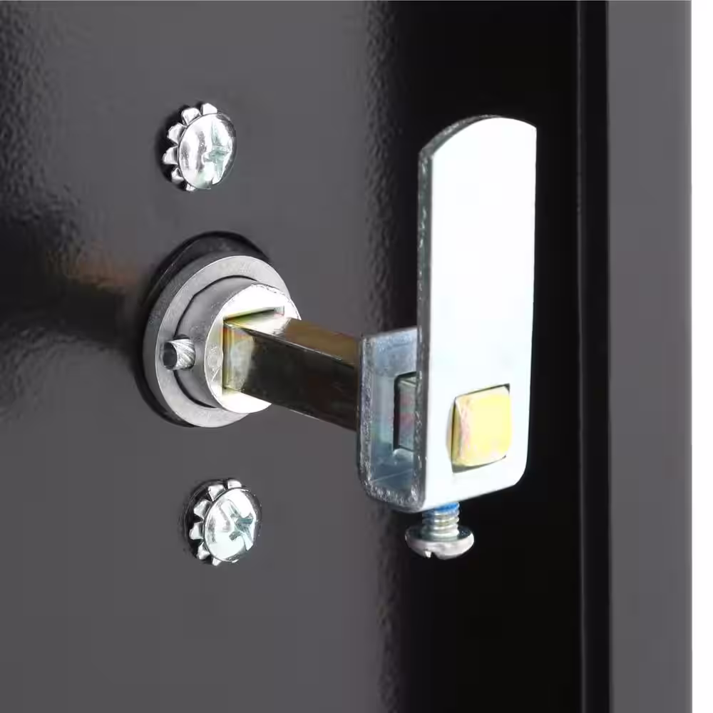 Sandusky Supply ( 30 in. W x 66 in. H x 18 in. D ) Freestanding Cabinet with 3 Fixed Shelves in Black