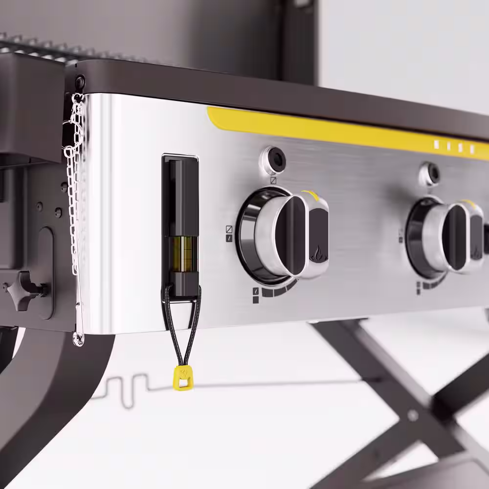 HALO Elite3B 3-Burner Propane Griddle in Black Flat Top Grill