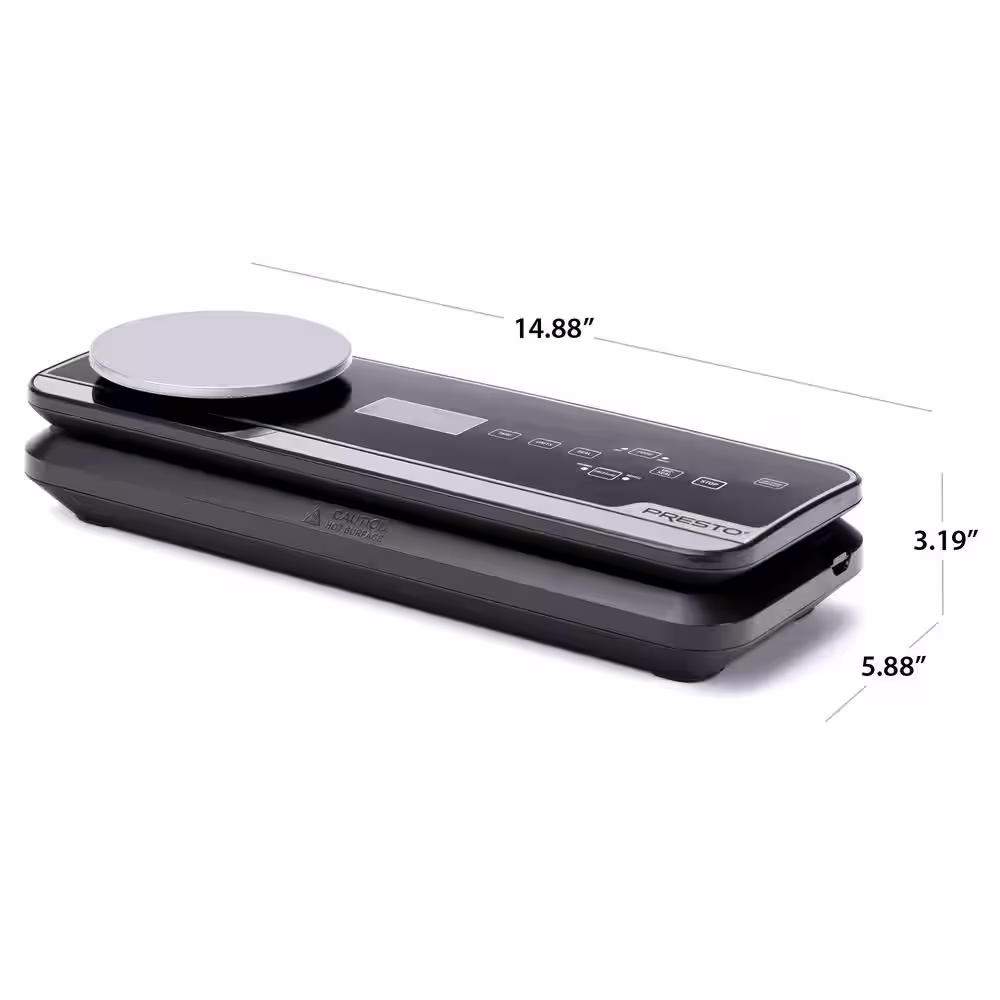 Presto Black Fresh Daddy Premium Electric Food Vacuum Sealer with Digital Scale