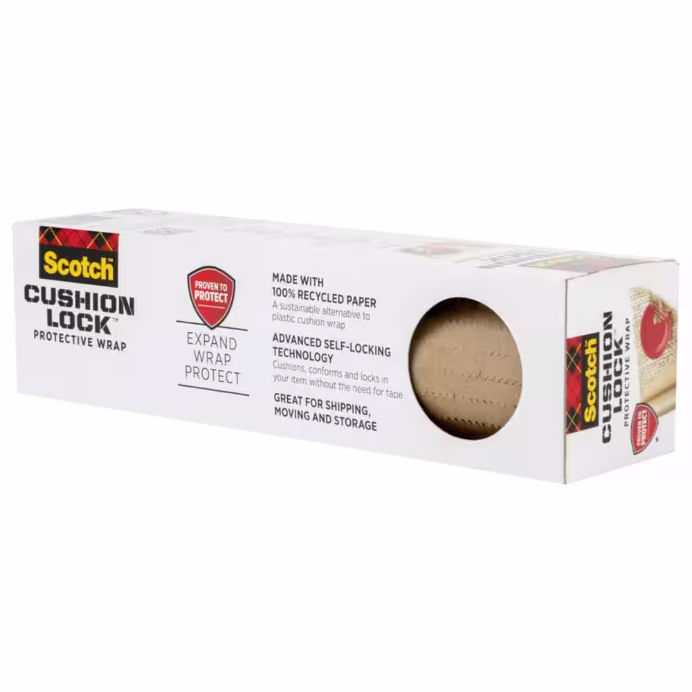 Scotch 12 in. x 30 ft. Cushion Lock Protective Packing Wrap