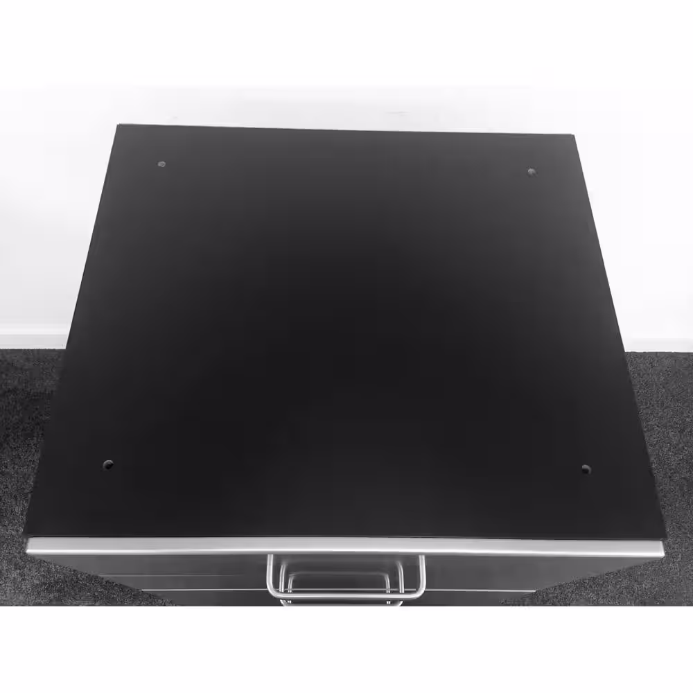 Tuff Stor Metallic Series 1-Piece Composite Garage Storage System in Black (24 in. W x 35 in. H x 21 in. D)