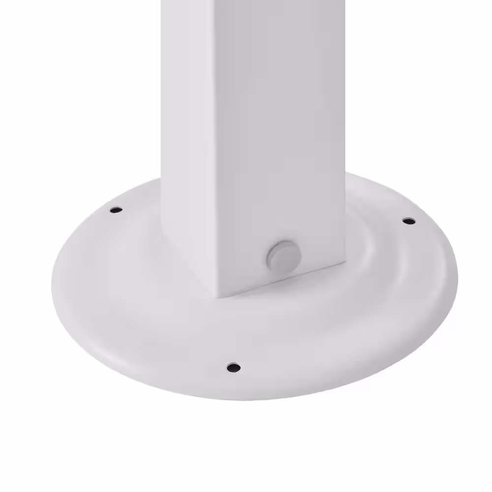 Hampton Bay Stillman 9.8 ft. x 9.8 ft. White Metal Pergola