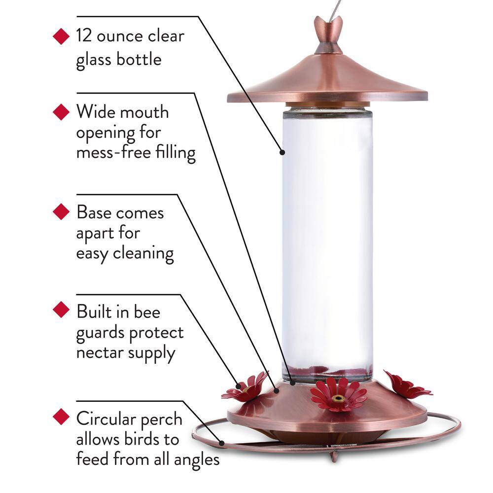 Perky-Pet Elegant Copper Hummingbird Feeder Kit