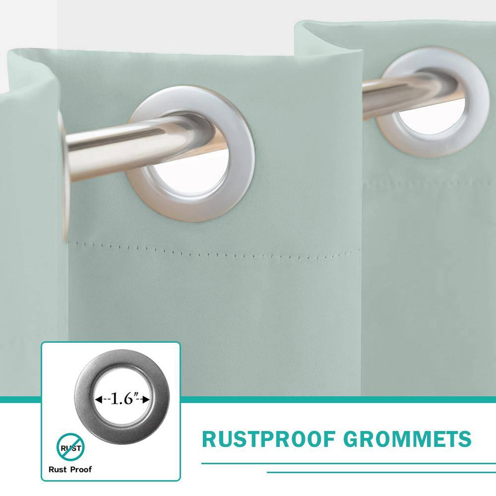 Pro Space 50 x 120 inch top and bottom with grommets Window Curtain Panel, Creamy-White