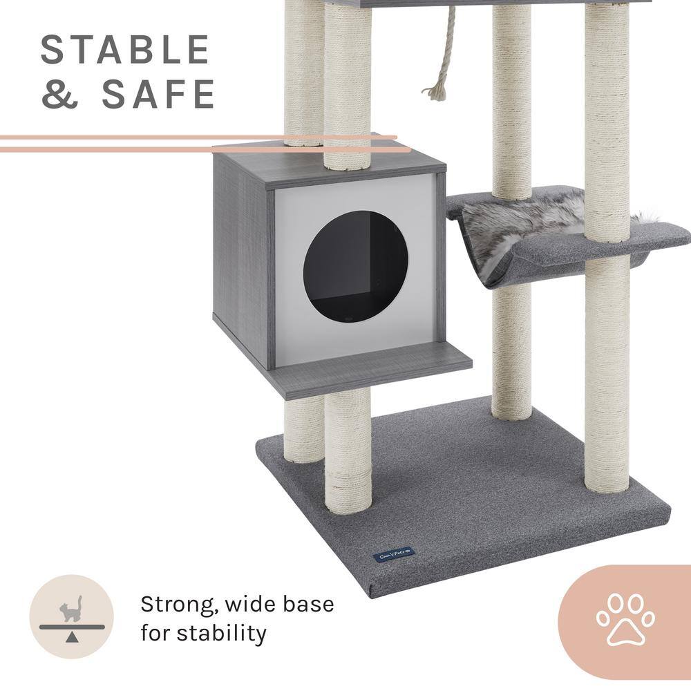 Sam's Pets Tyrone 70.5 in. Gray Cat Tree