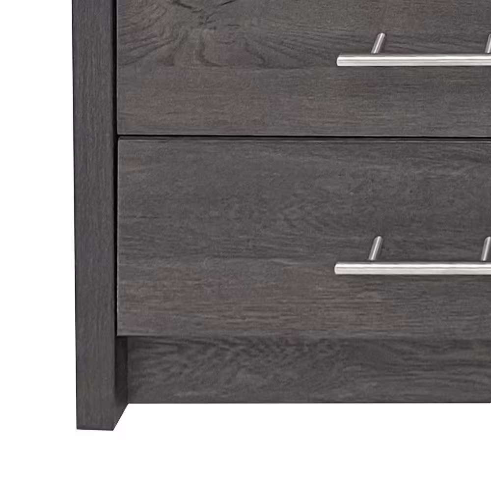 Noble House Alachua 6-Drawer Gray Maple Double Dresser