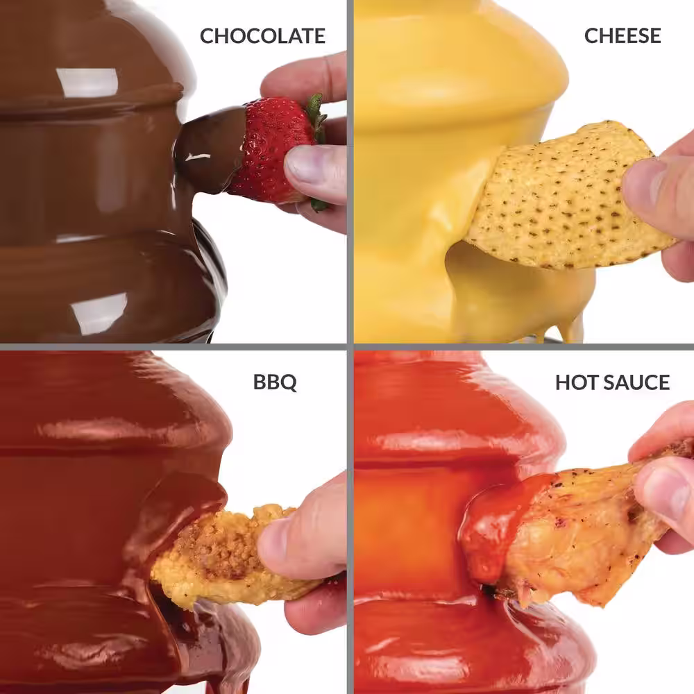 Nostalgia 3-Tier Chocolate Fondue Fountain