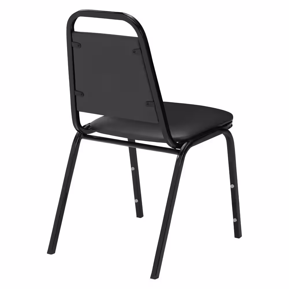 National Public Seating 9100 Series Panther Black Vinyl Upholstered Banquet Chair (4-Pack)