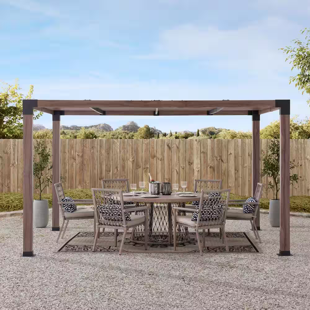 Sunjoy Brandon 12 ft. x 10 ft. Steel Pergola