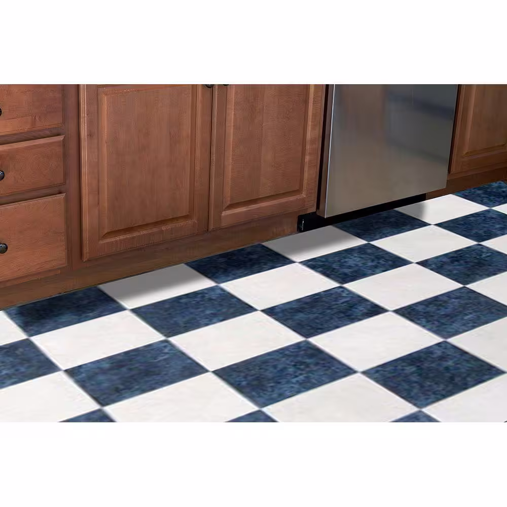 Natco Assorted Color 8 ft. x 12 ft. Vinyl Unbound Area Rug