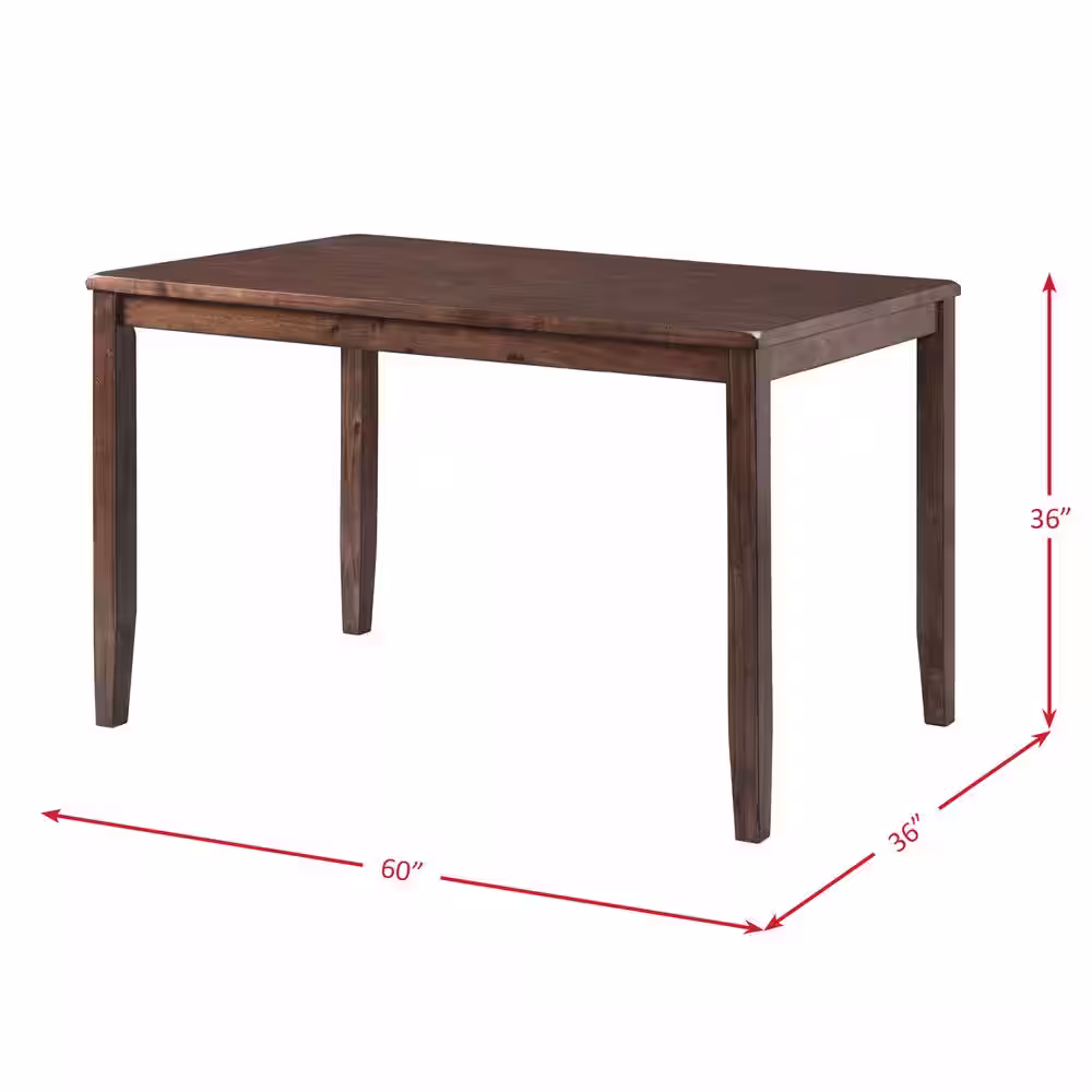 None Alexa 7-Piece Cherry Dining Set