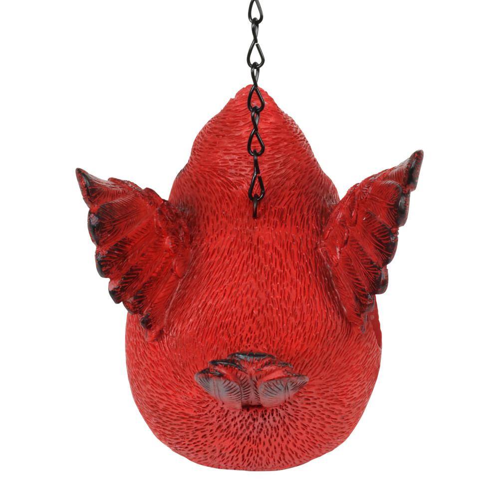 Exhart Cardinal Resin Birdhouse