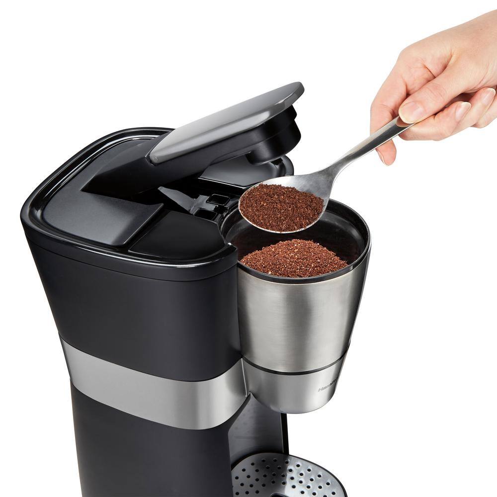 Hamilton Beach 2-Cup Black Convenient Craft Rapid Cold Brew and Hot Drip Coffee Maker