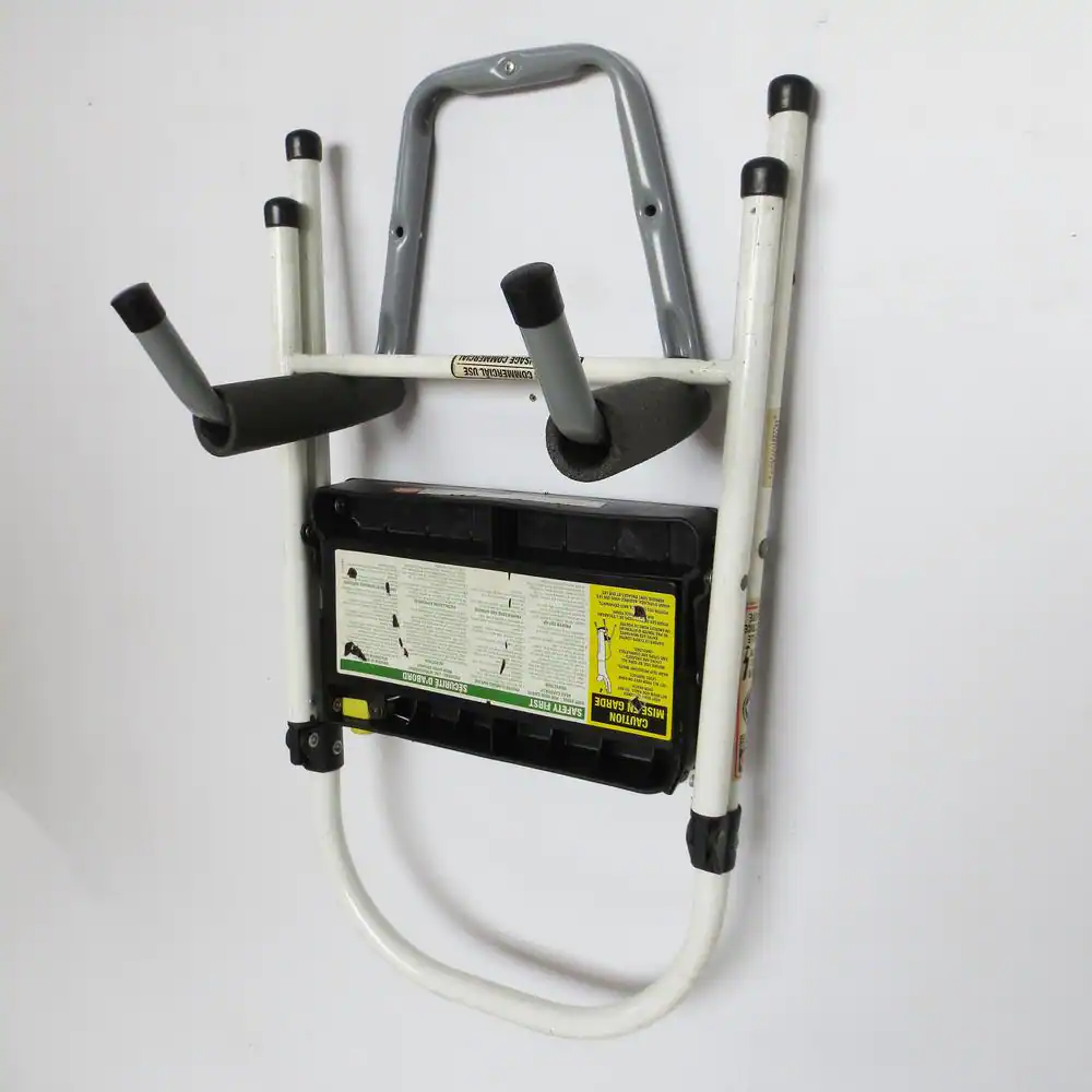 Everbilt Heavy Duty Wall Mounted Steel Double-Arm Padded Hanger in Gray 75 lbs