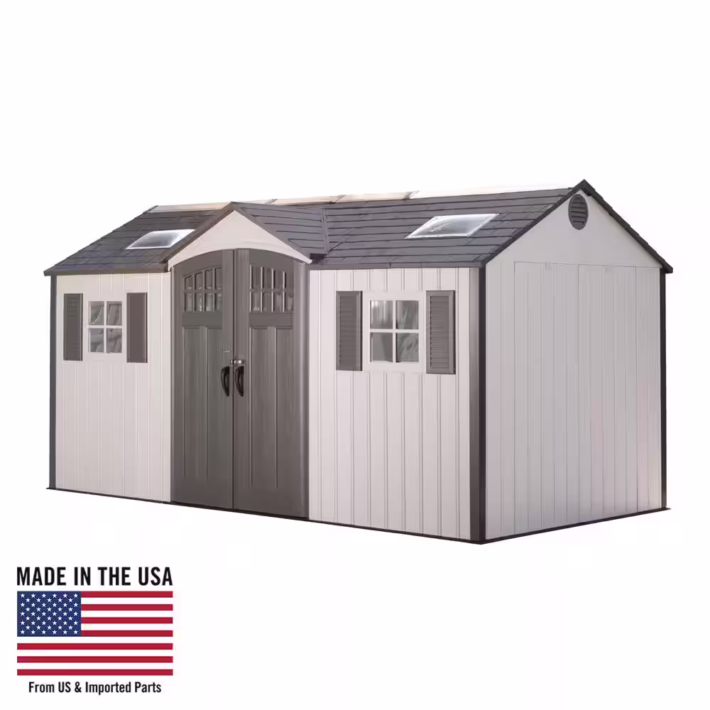 Lifetime 15 ft. x 8 ft. Resin Garden Building Shed