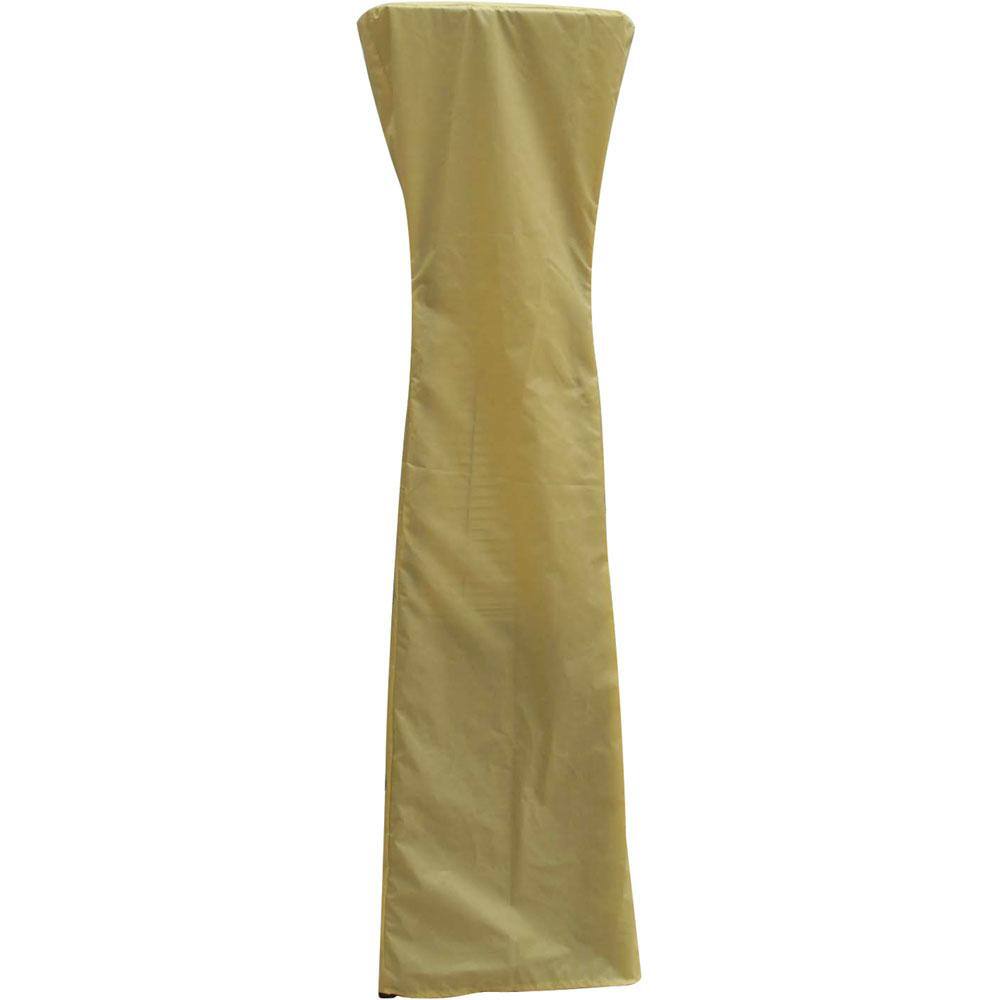 Hanover 7 ft. 42,000 BTU Stainless Steel Pyramid Propane Patio Heater with Weather-Protective Cover