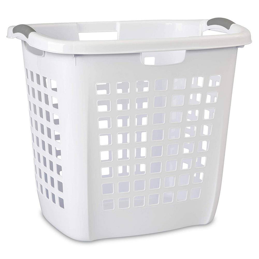 Sterilite 0.2 Gal. Plastic Ultra Easy Carry Dirty Clothes Laundry Basket Hamper (4-Pack)