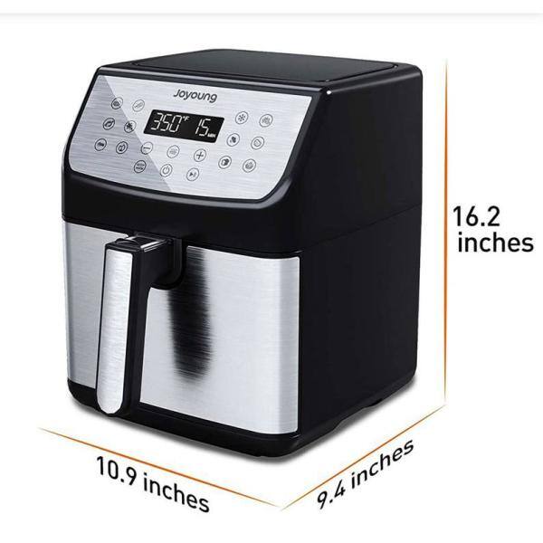 None 5.8 qt. Black Multi Tasker Double Basket Air Fryer with LED Touchscreen