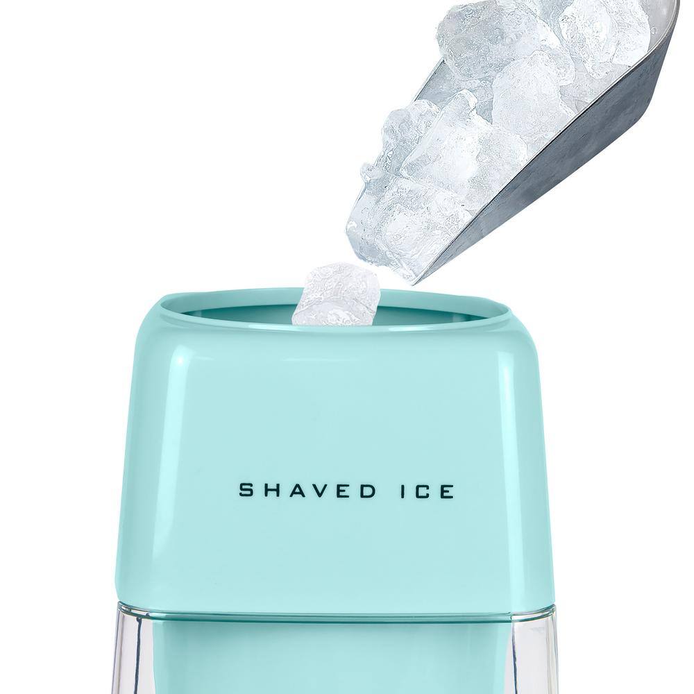 Nostalgia 4.0 lb. 24 oz. Electric Shaved Ice and Snow Cone Machine in Aqua