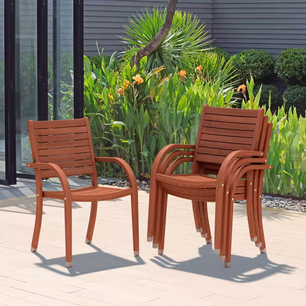 Amazonia Dylan Rectangular 9-Piece Eucalyptus Extendable Patio Dining Set