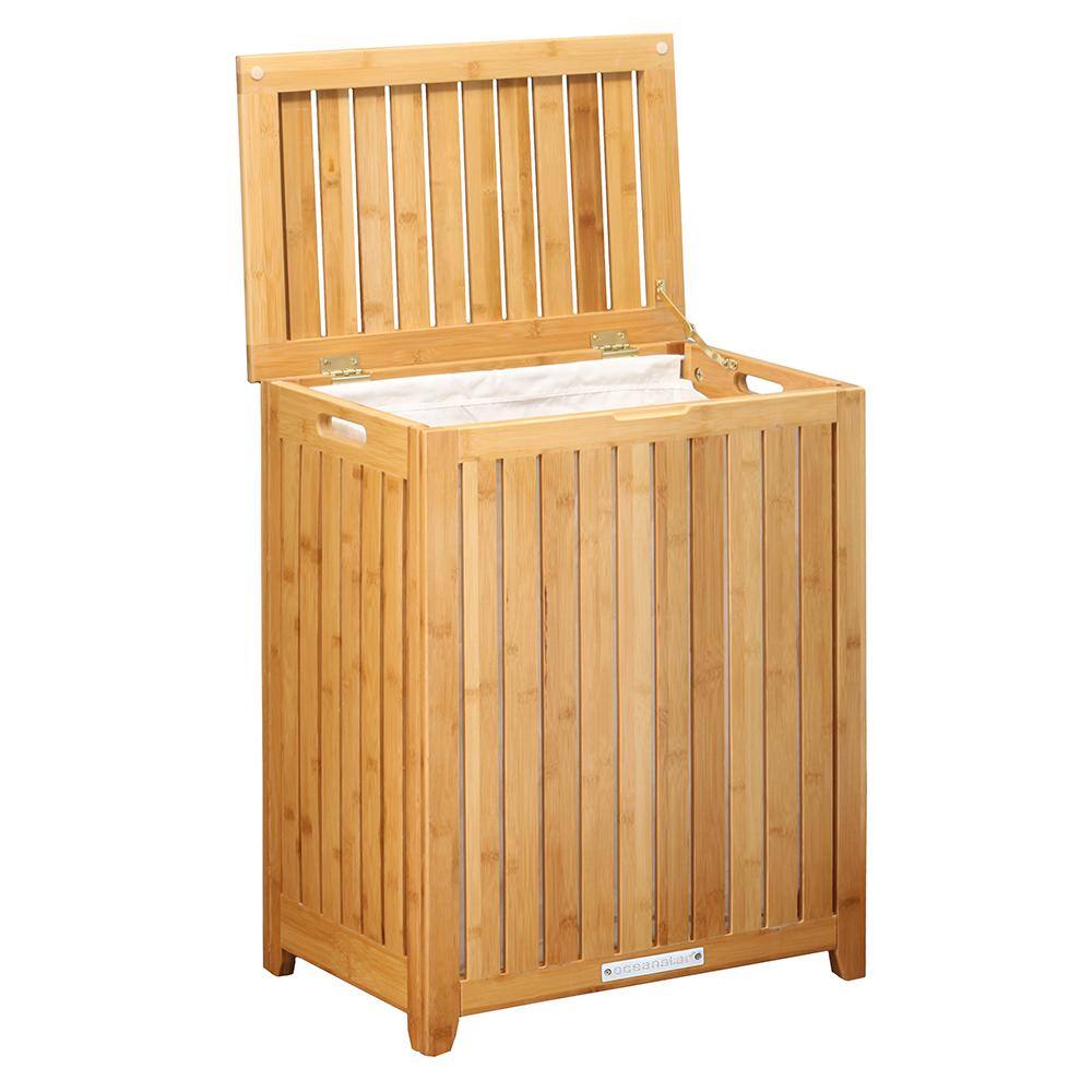 Oceanstar Spa-Style Bamboo Laundry Hamper