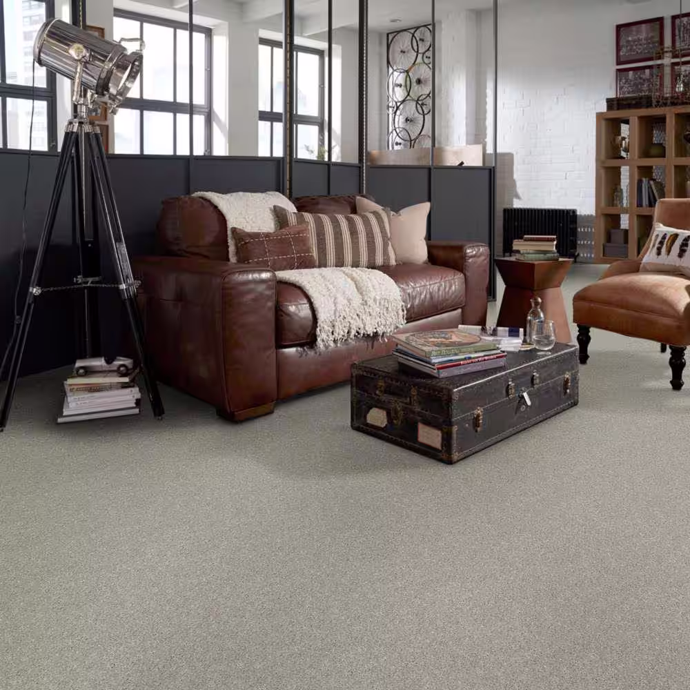 Home Decorators Collection Brave Soul II - Sedona Dust - Beige 44 oz. Polyester Texture Installed Carpet