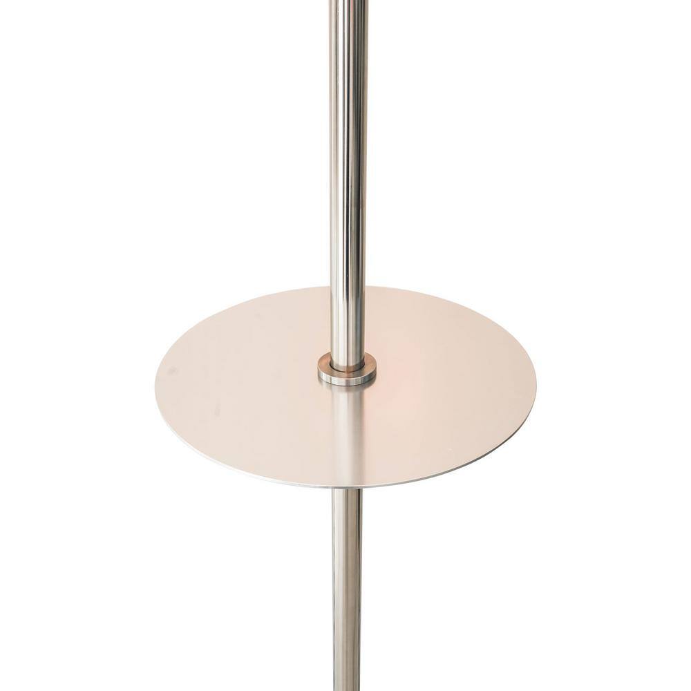Hanover 1500-Watt Infrared Electric Patio Heater with Built-In Table Stand in Silver