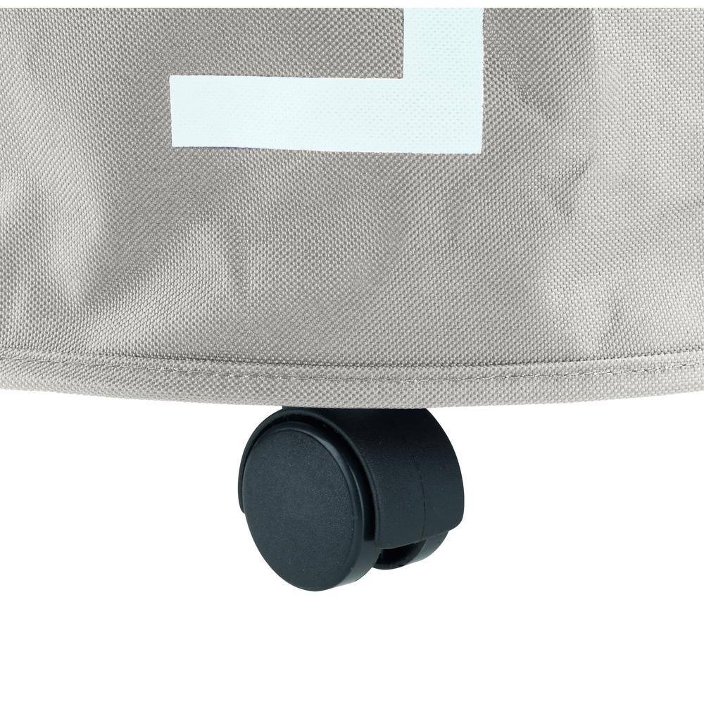 Wenko Rondo Beige Laundry Hamper