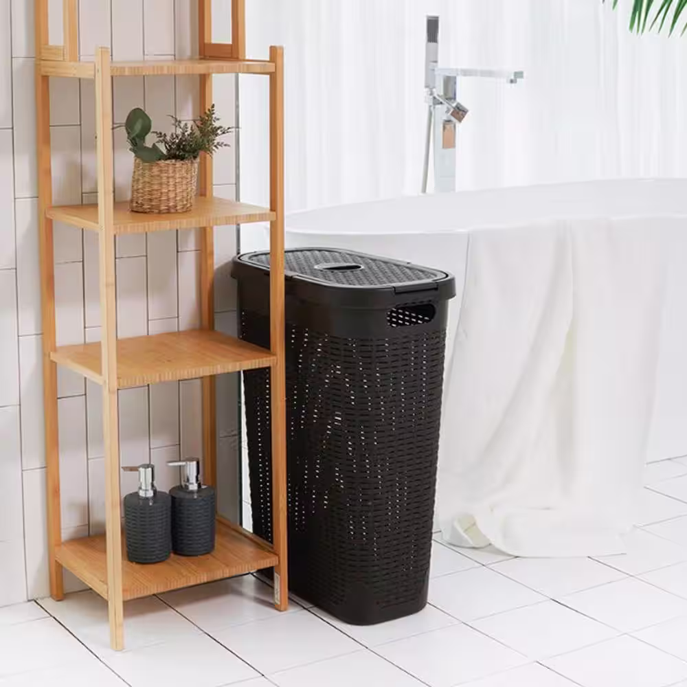 Modern Homes 40 L Laundry Hamper Brown